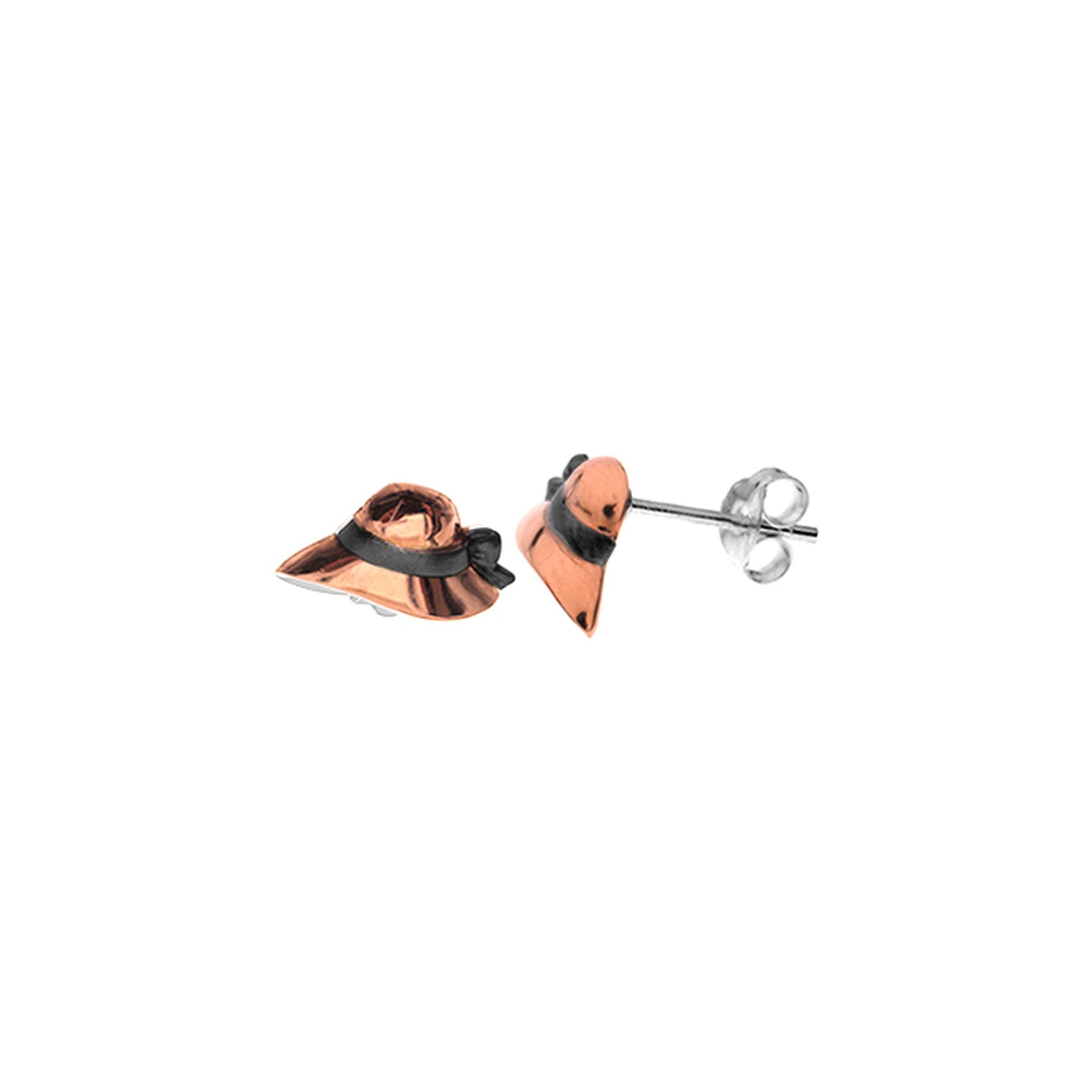 Rose gold plated bonnet studs