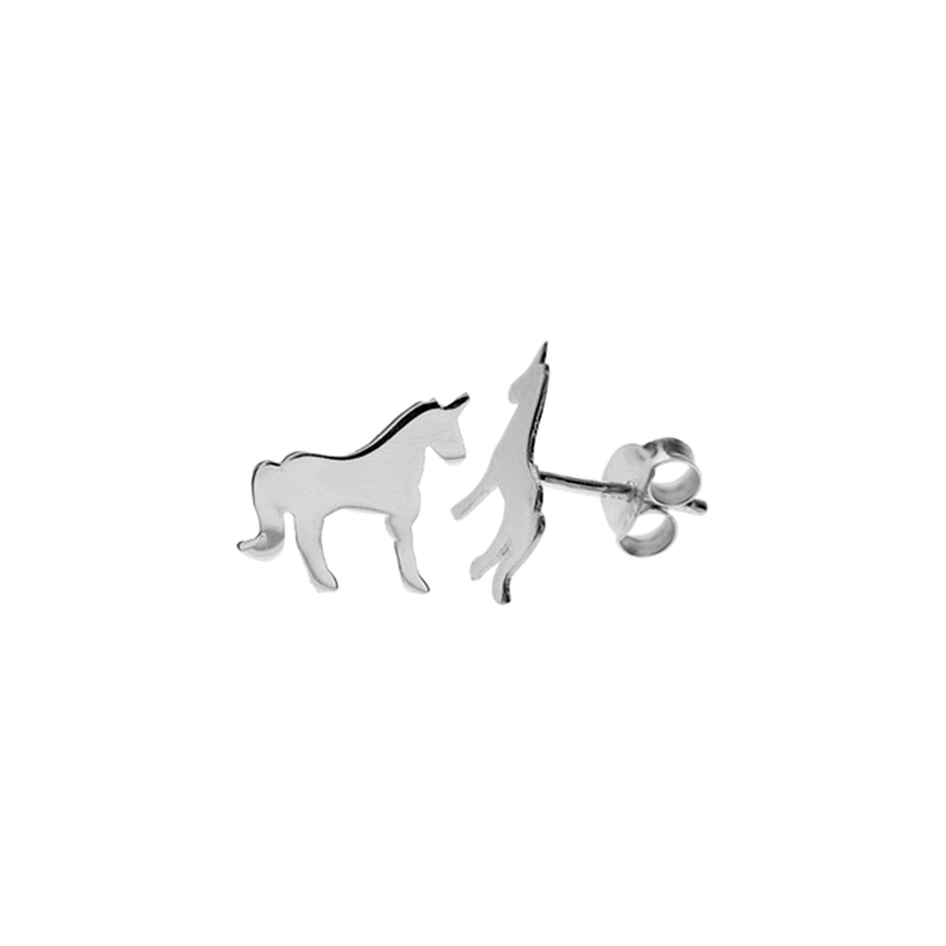 Matilda flat unicorn studs