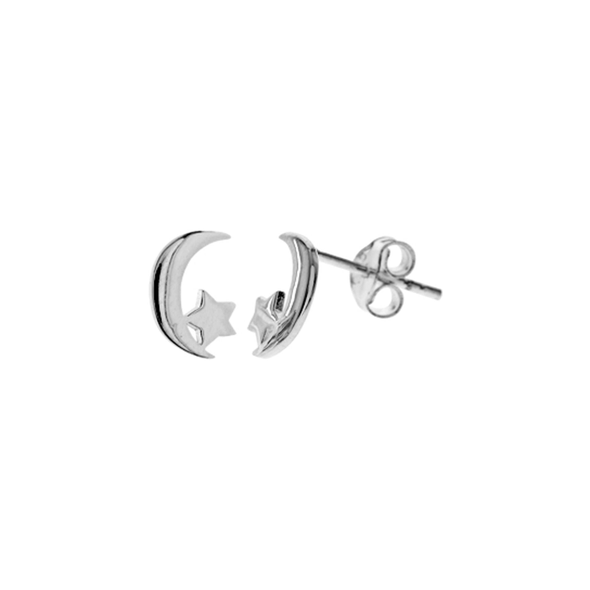Faith star & moon studs