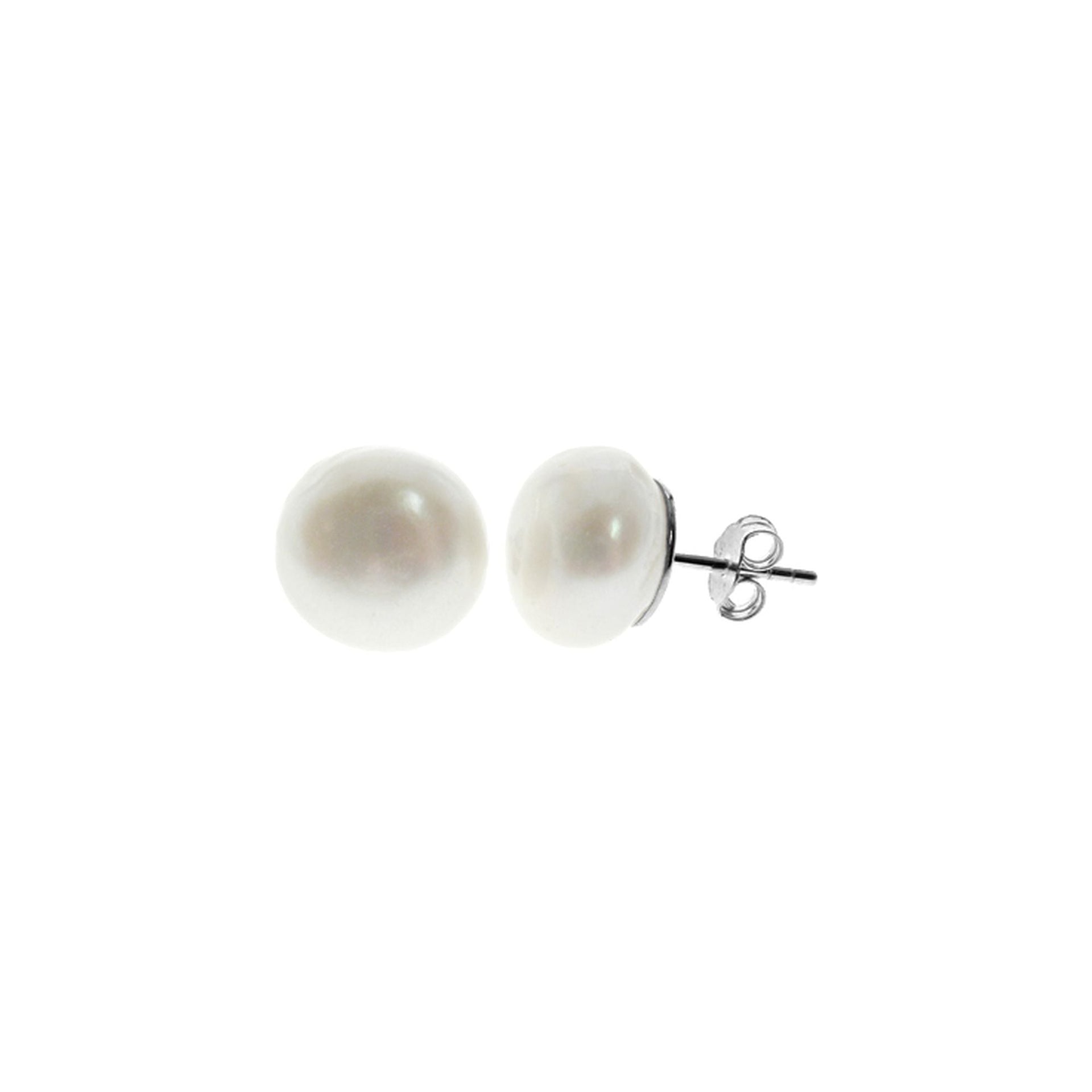 Astrid simple round pearl studs