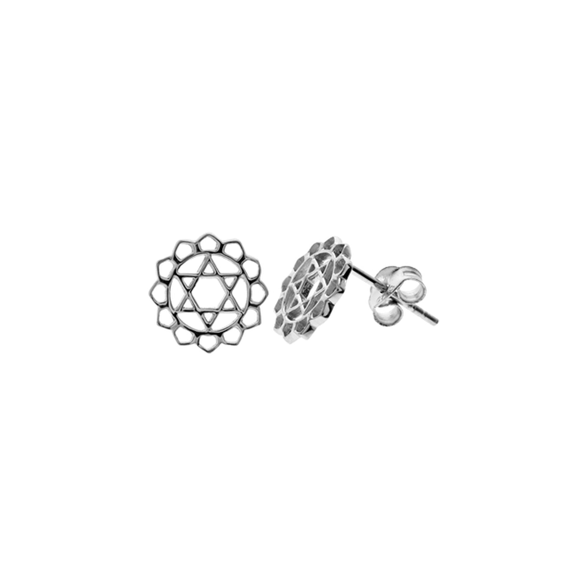 Heart chakra studs