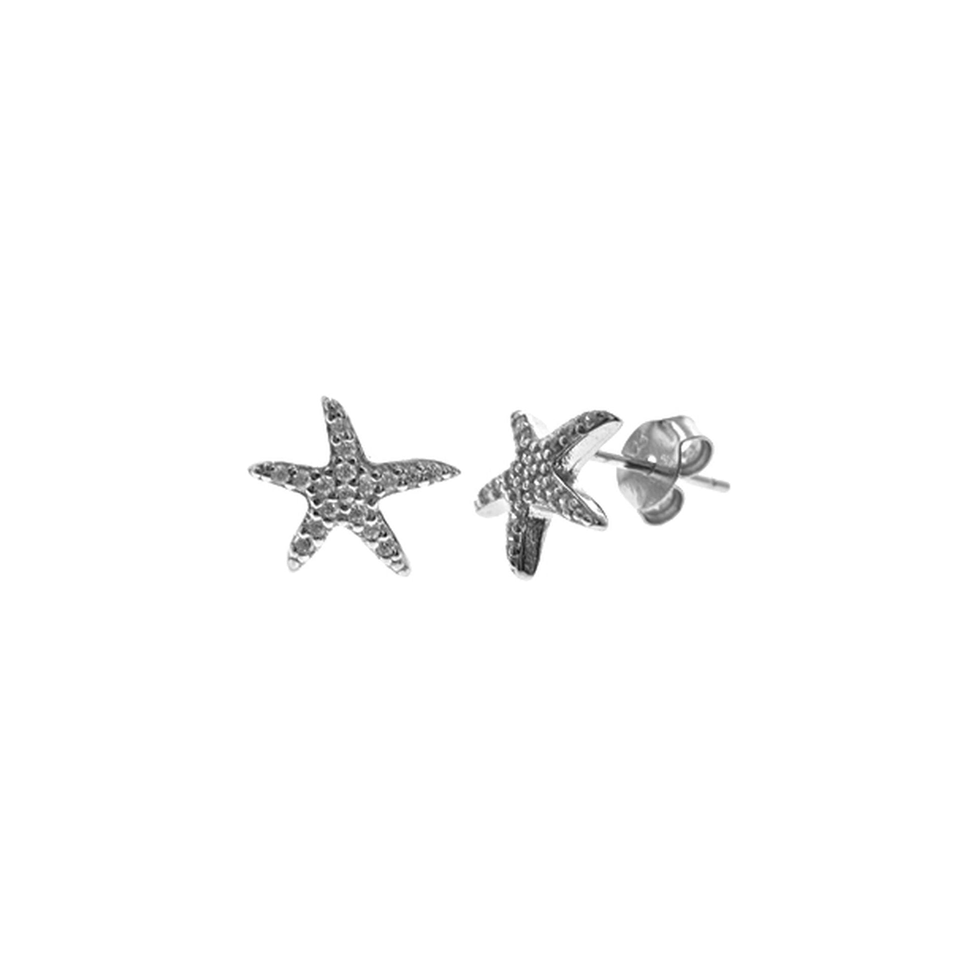 Alianna small CZ starfish studs