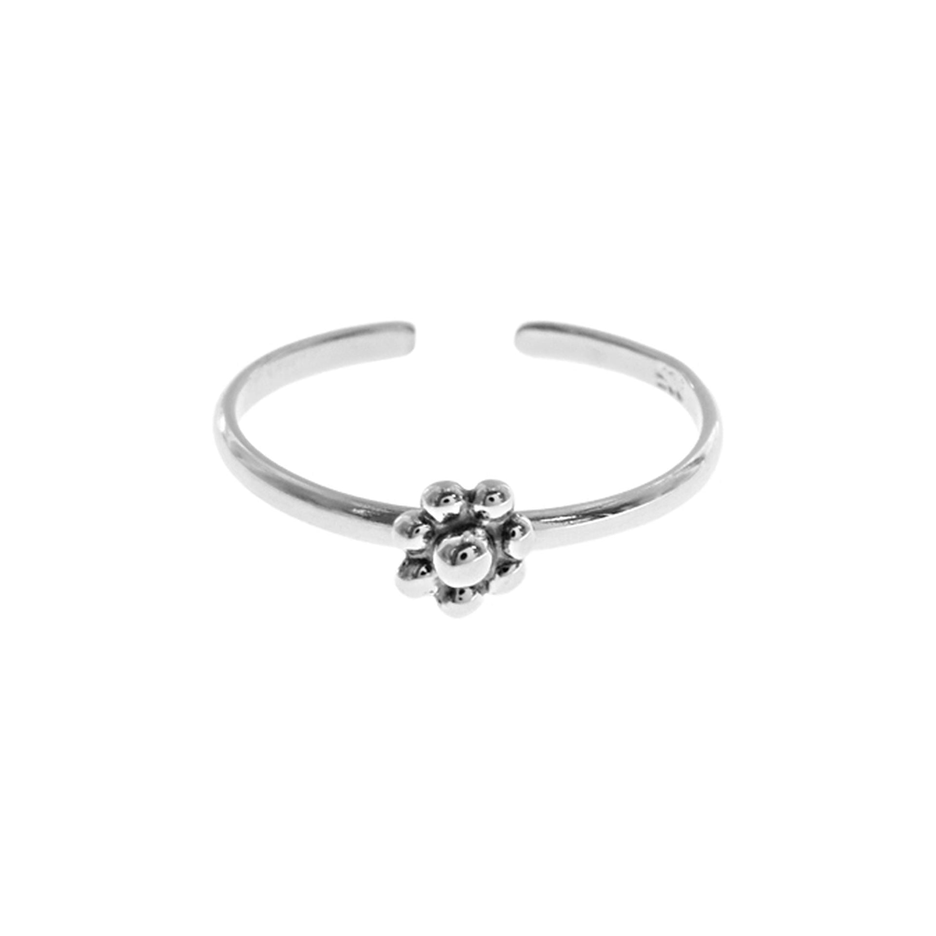 Lara flower toe ring