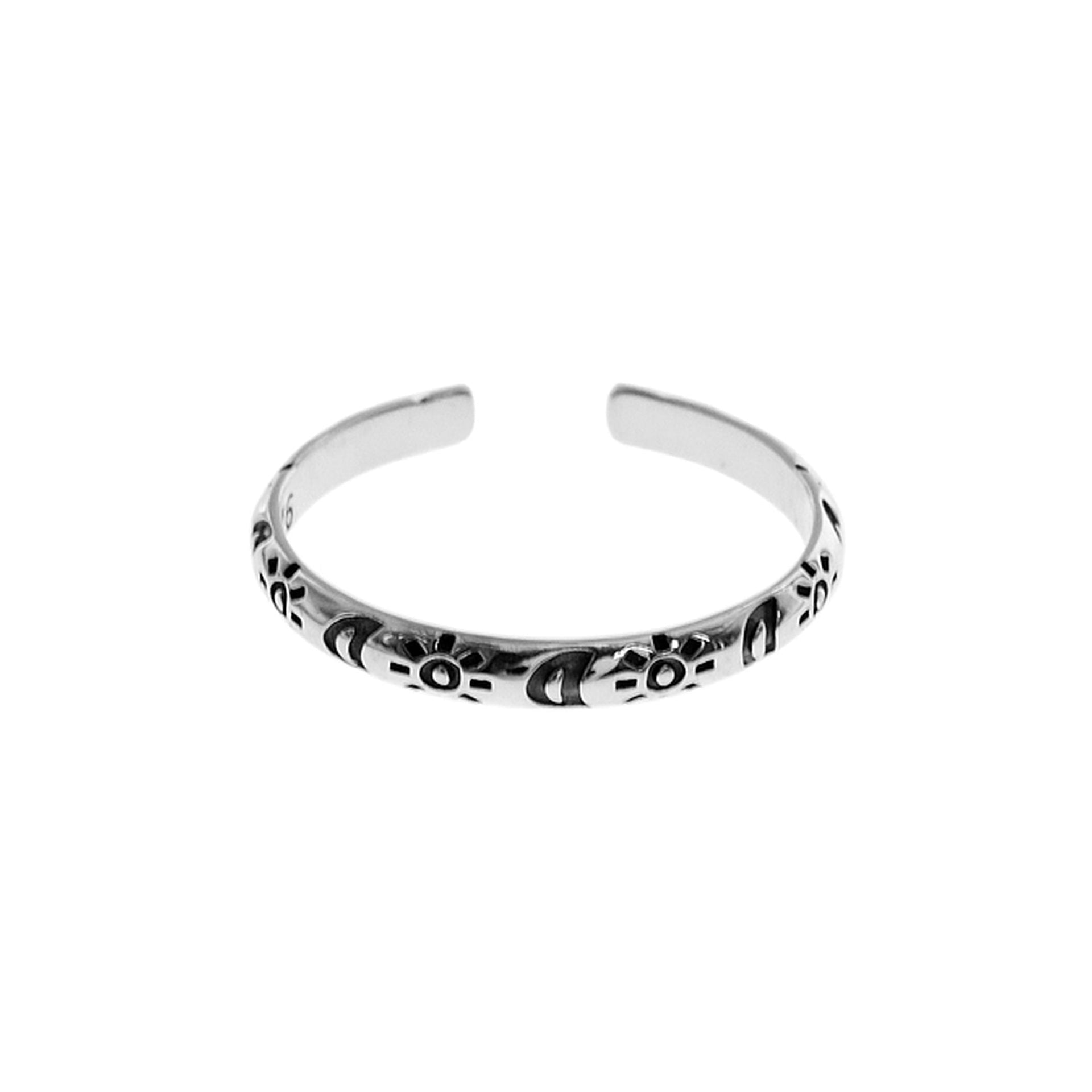 Catalina sun and moon toe ring