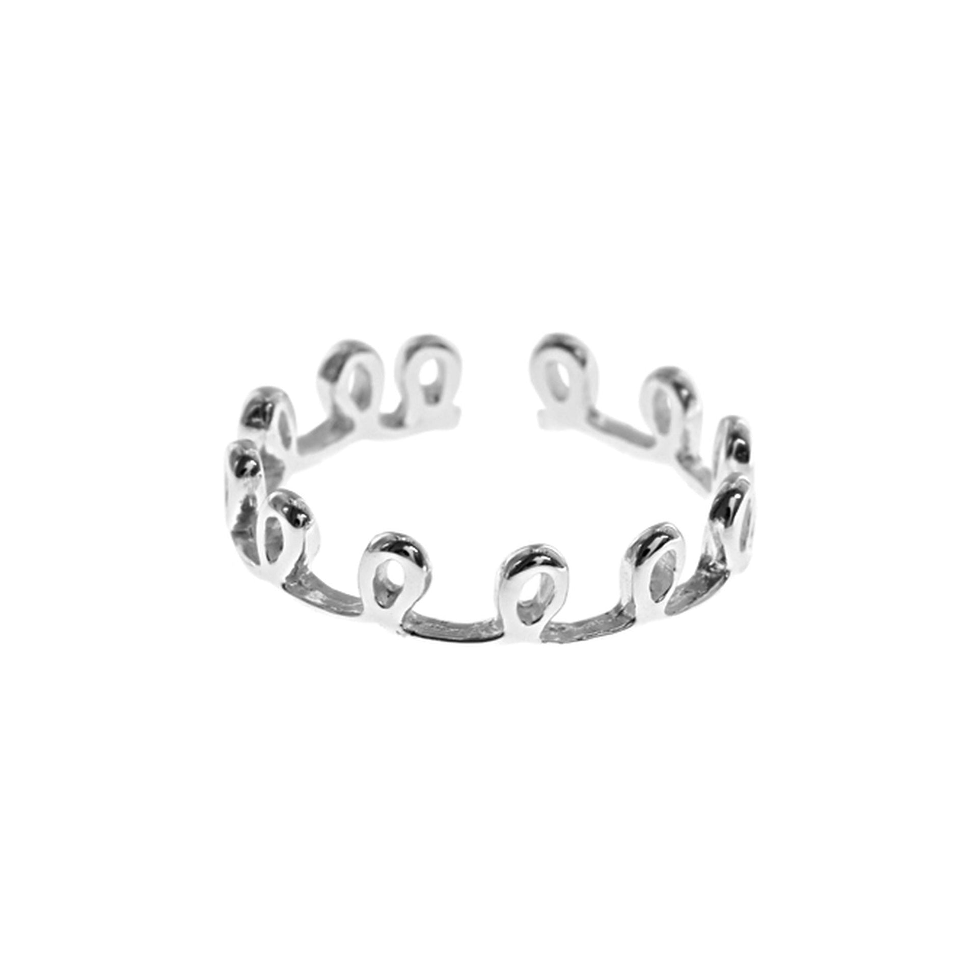 Bria looped toe ring