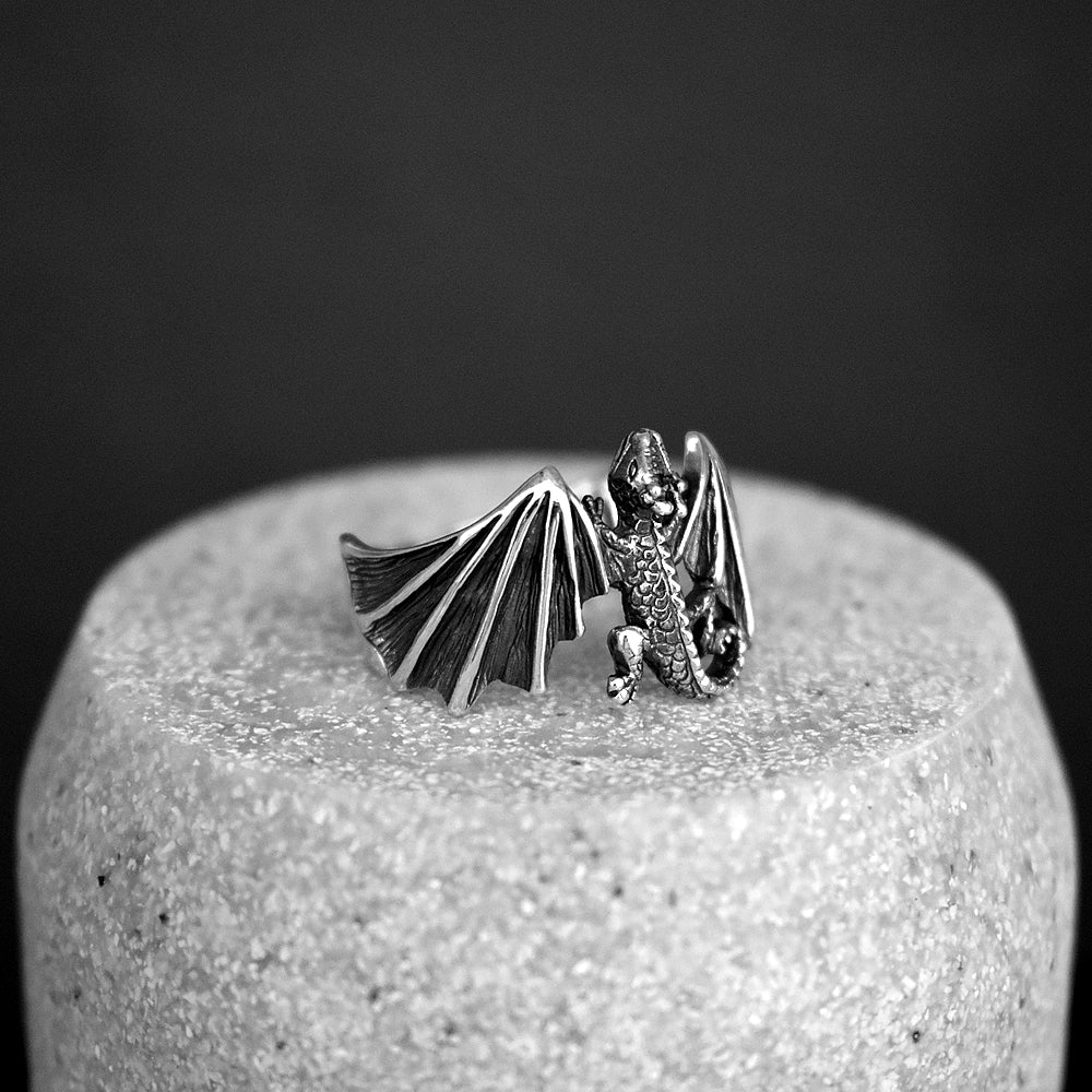 Harley winged dragon ring
