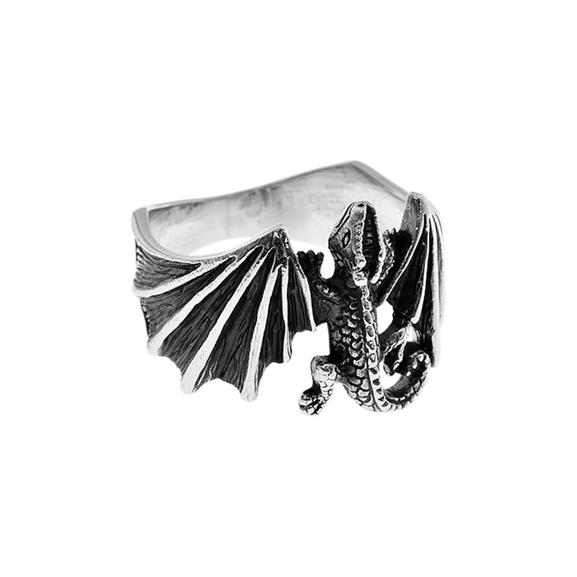 Harley winged dragon ring