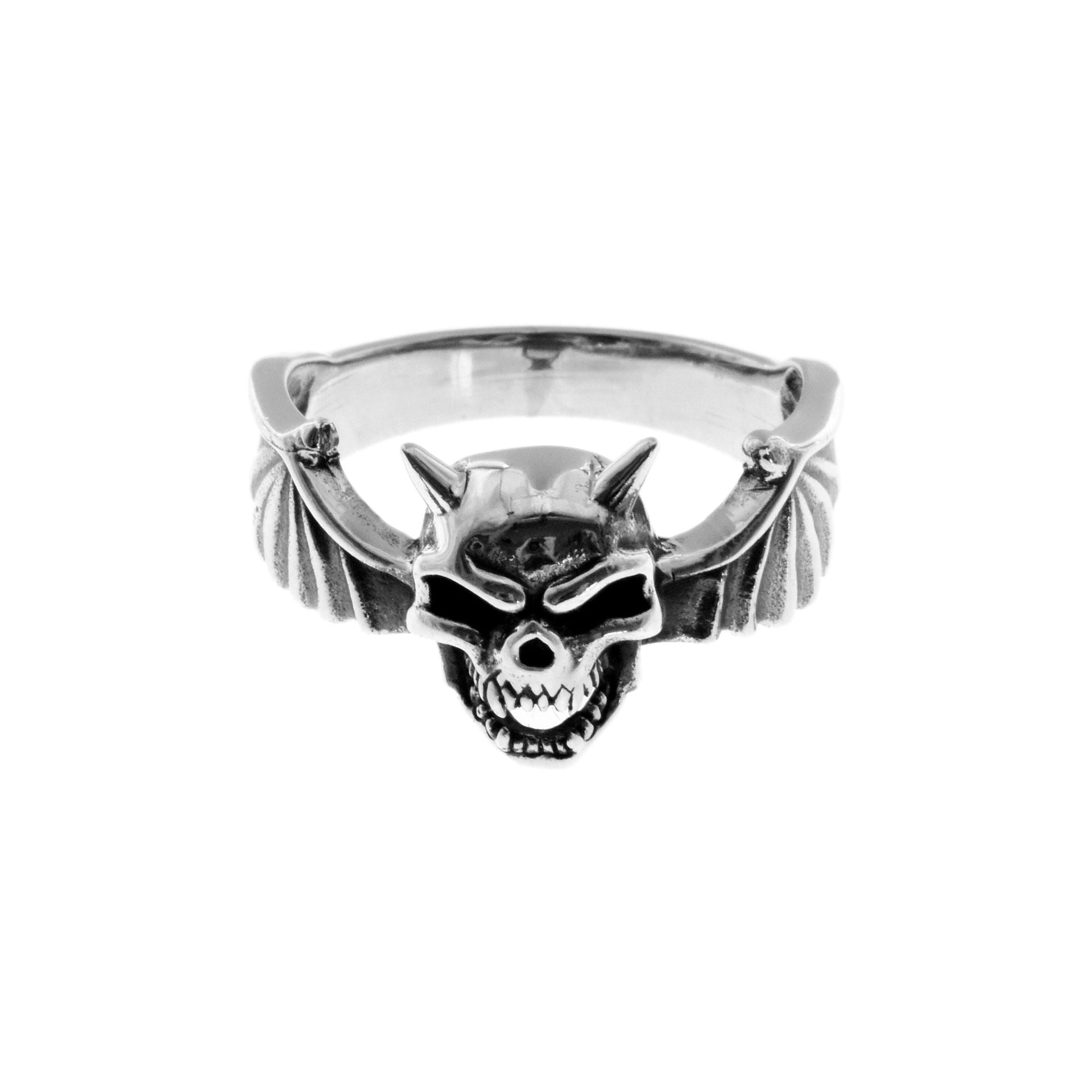 Harley bat skull ring (XL sizes)